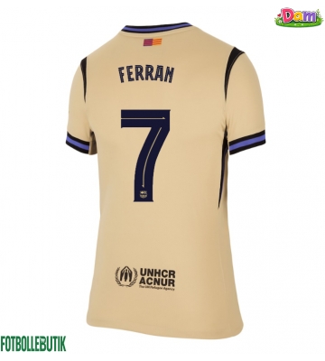 Barcelona Ferran Torres #7 Bortatröja Kvinnor 2025-26 Kortärmad